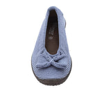 Lyla Sport - Knit Bow-Detail Flat - Blue Earth