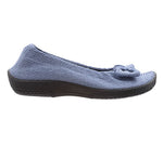 Lyla Sport - Knit Bow-Detail Flat - Blue Earth