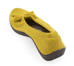 Lyla Sport - Knit Bow-Detail Flat - Mustard