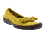 Lyla Sport - Knit Bow-Detail Flat - Mustard