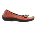 Lyla Sport - Knit Bow-Detail Flat - Brick