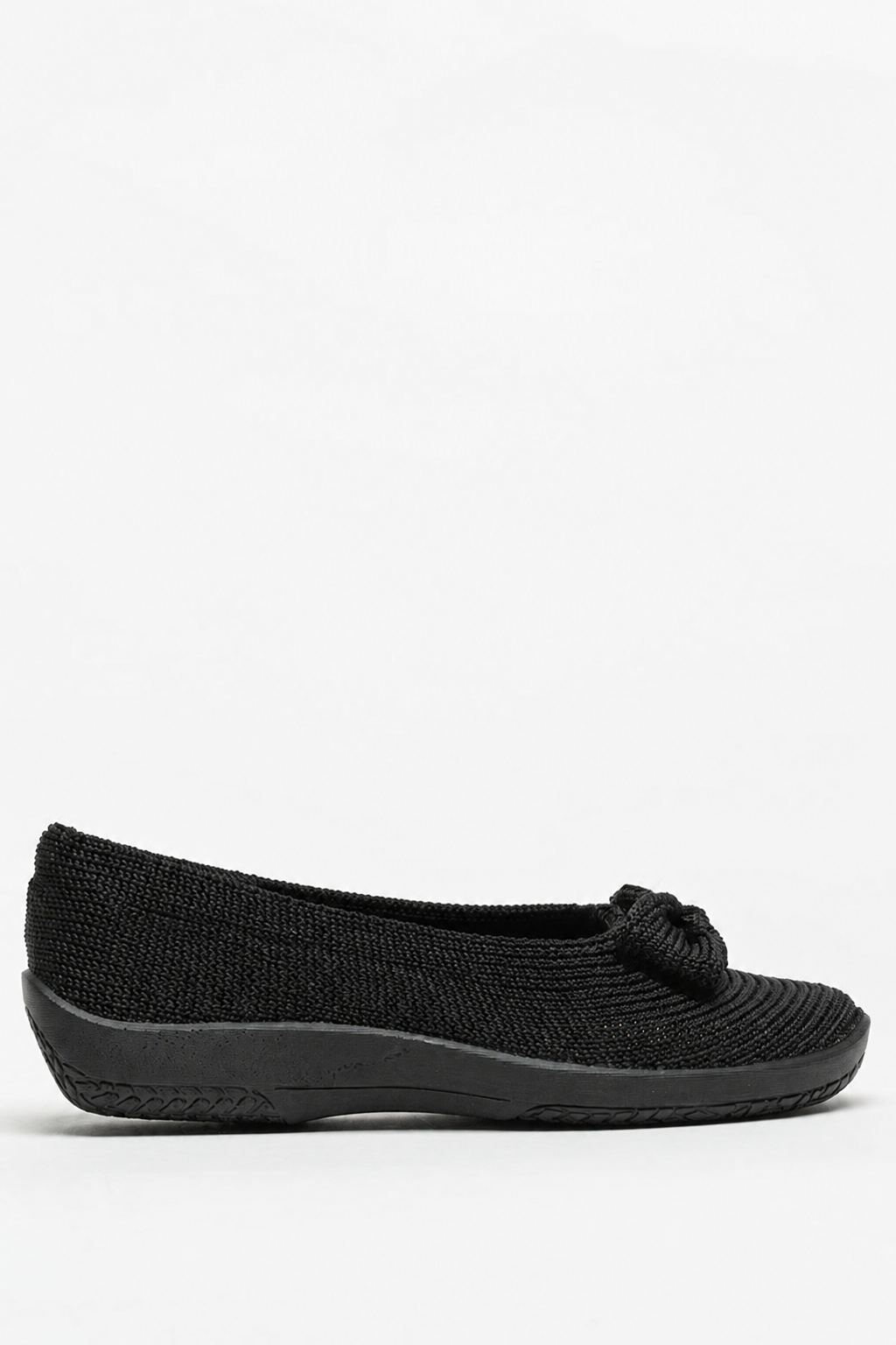 Lyla Sport - Knit Bow-Detail Flat - Black