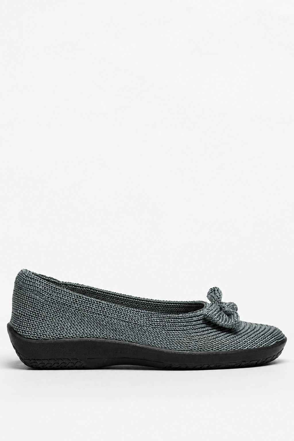 Lyla Sport - Knit Bow-Detail Flat - Titanium