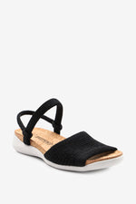 Arenal - Knit Cork Sandal - Black