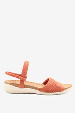 Arenal - Knit Cork Sandal - Brick