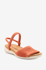 Arenal - Knit Cork Sandal - Brick