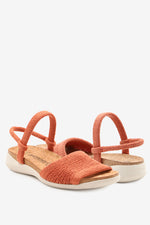 Arenal - Knit Cork Sandal - Brick