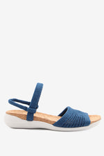 Arenal - Knit Cork Sandal - Denim