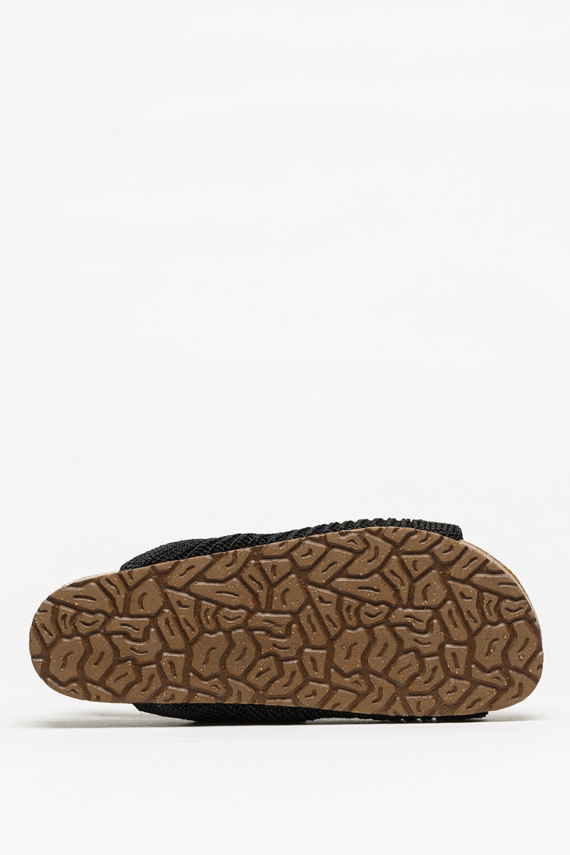 Manas - Knit Cork Sandal - Black