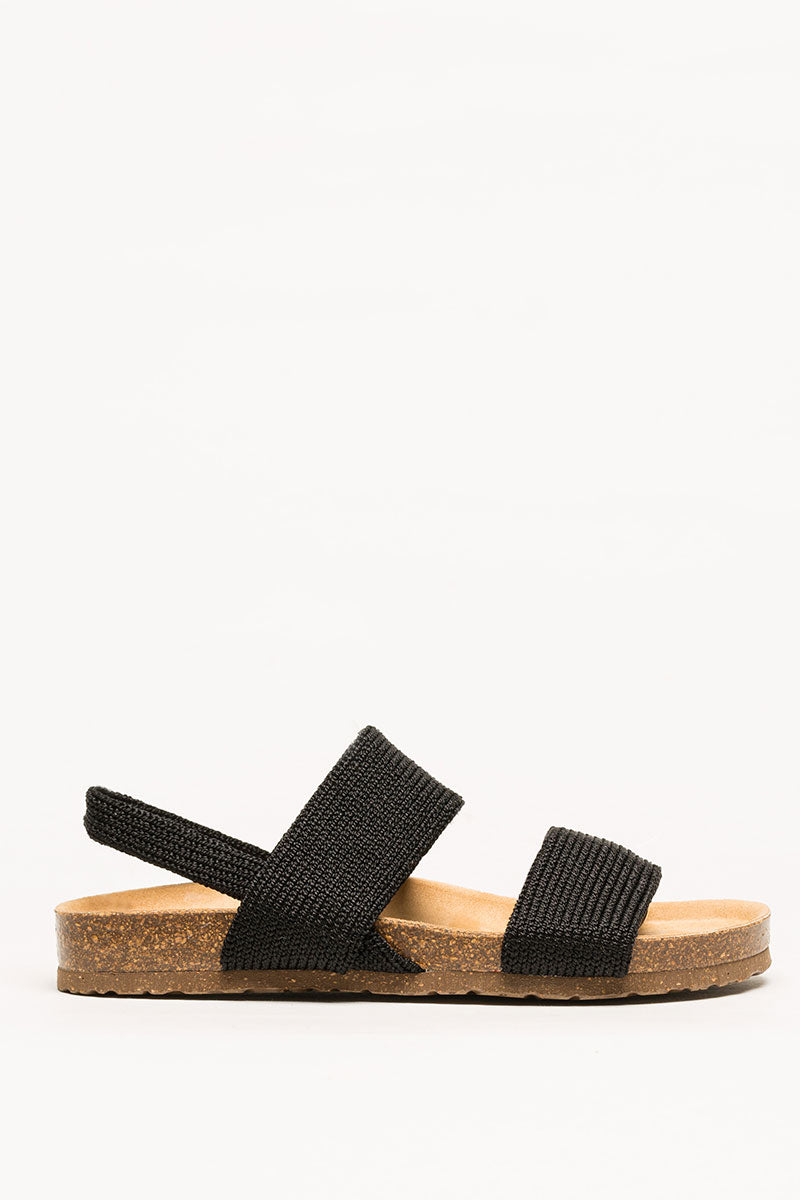 Murray - Knit Cork Sandal - Black