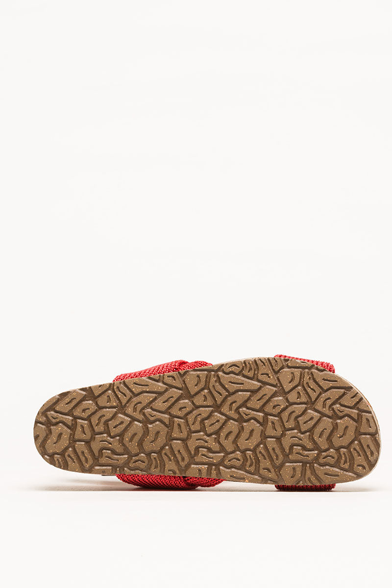 Murray - Knit Cork Sandal - Red