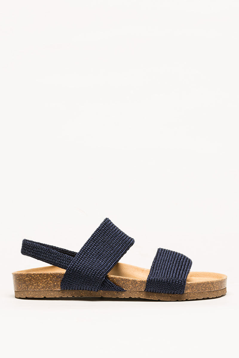 Murray - Knit Cork Sandal - Navy