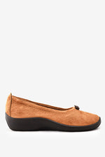 L14 - Lytech Quilted Ballerina Flat - Olas Camel