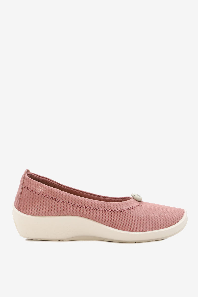 L14 - Lytech Quilted Ballerina Flat - Pink Kaleidos