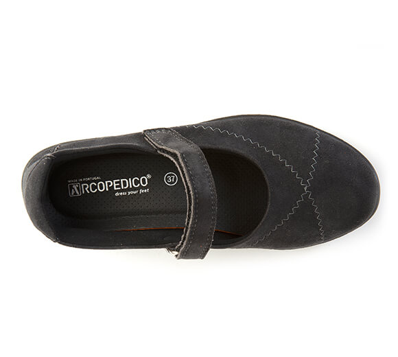 L18 - Lytech Quilted Mary Jane - Anthracite