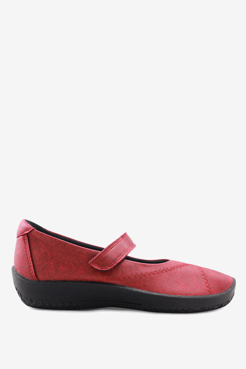 L18 - Lytech Quilted Mary Jane - Cherry Red