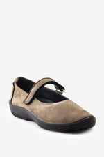 L18 - Lytech Quilted Mary Jane - Olive Suede