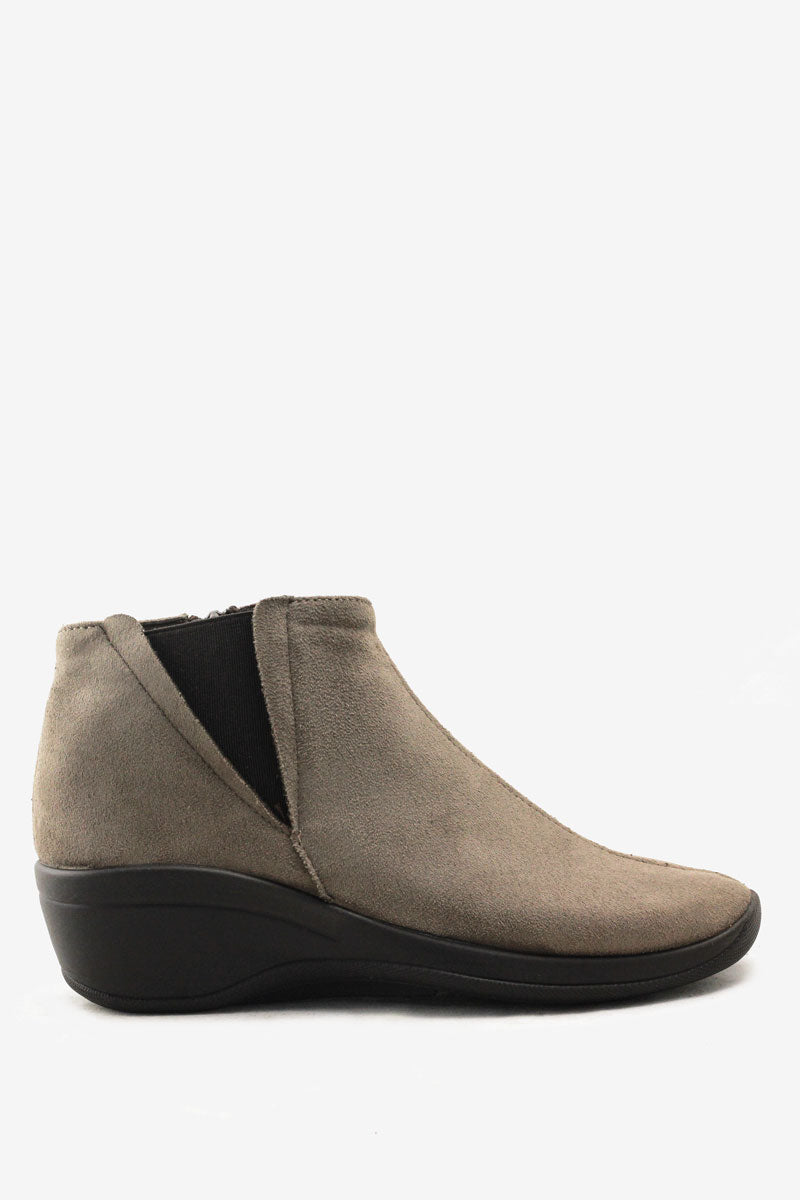 Luana - Lytech Faux Suede Bootie - Olive Suede