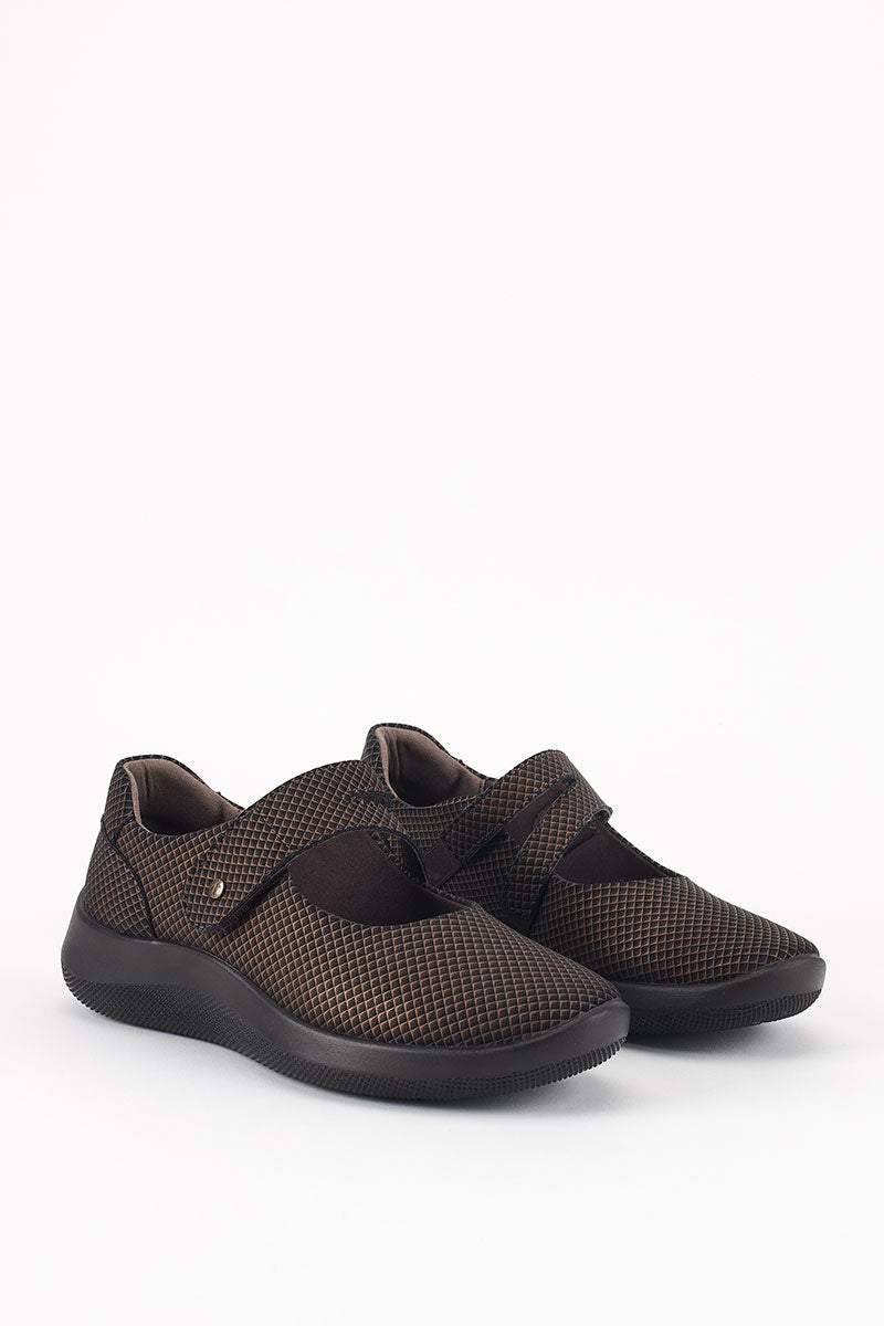 Nahanni – Lytech Mary Jane – Print Brown