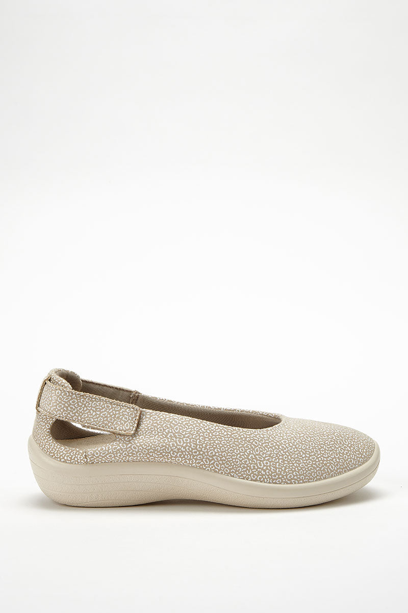 Jasmund Seashell - Printed Lytech Ballerina Flat - Sahara