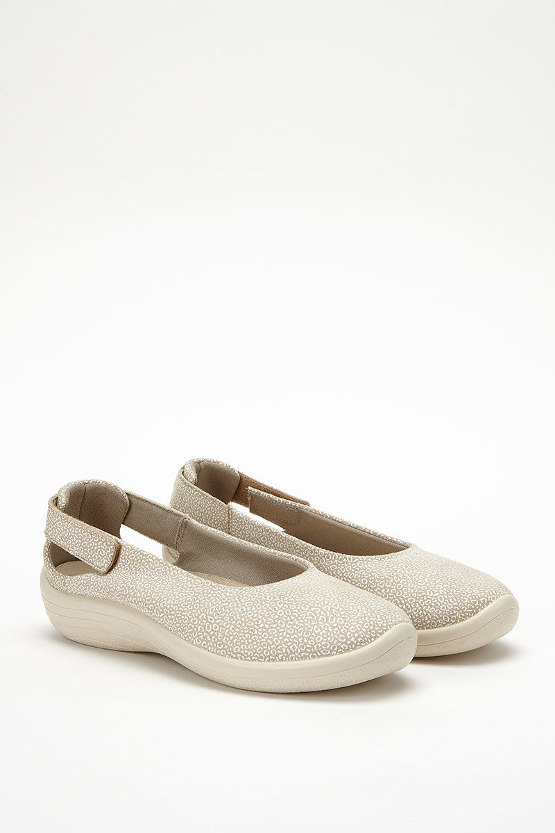Jasmund Seashell - Printed Lytech Ballerina Flat - Sahara