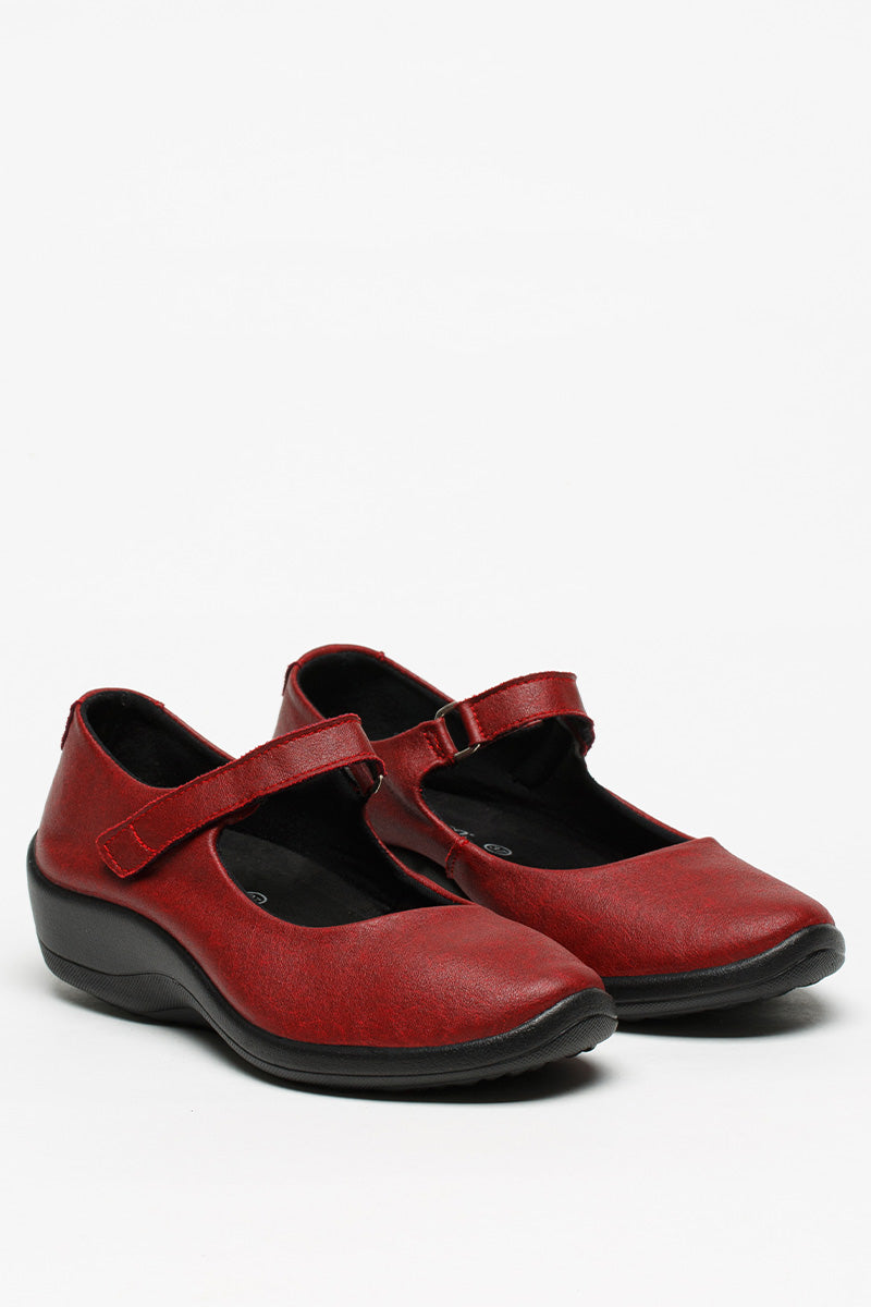 Thy - Lytech Nubuck Mary Jane - Cherry