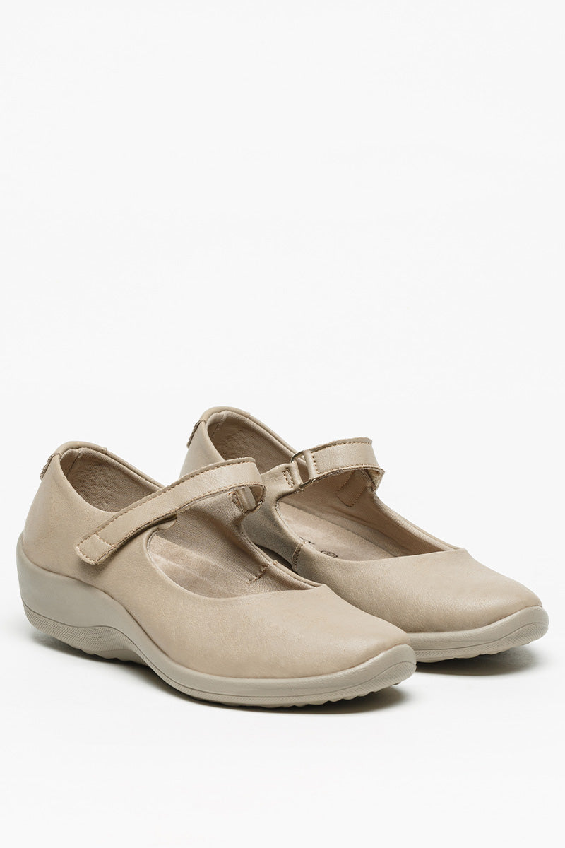 Thy - Lytech Nubuck Mary Jane - Taupe