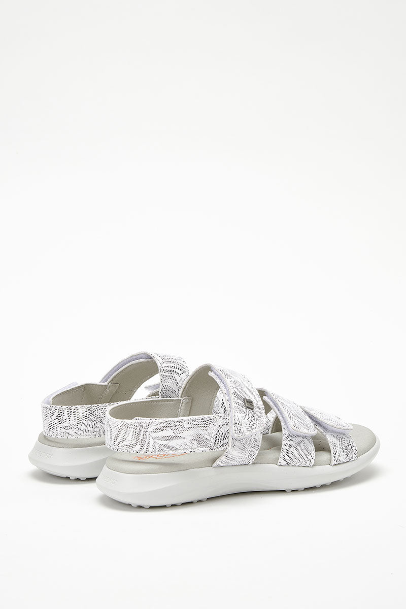 Stelvio - Adjustable Lytech Walking Sandal - White Palm