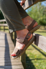 Corbett - Adjustable Lytech Walking Sandal - Taupe