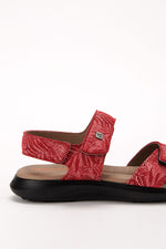 Corbett Palm - Printed Lytech Walking Sandal - Red