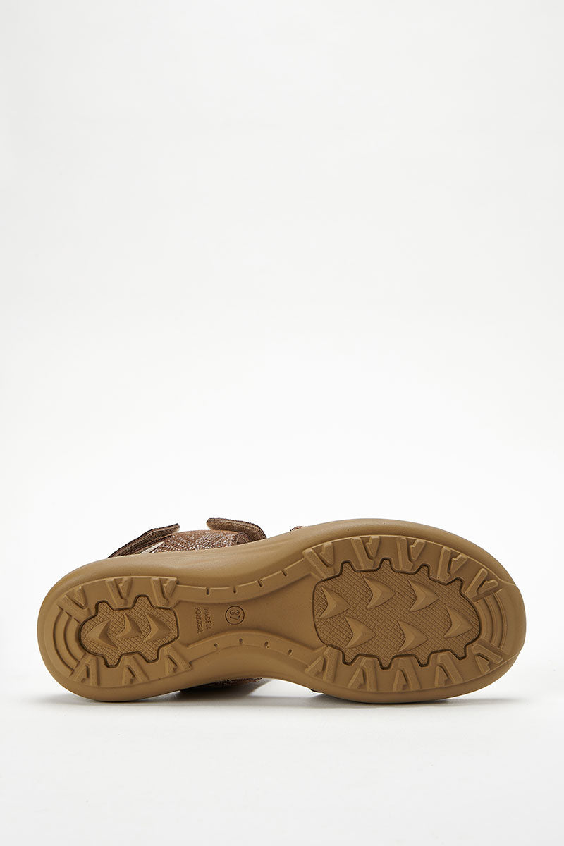 Corbett Palm - Printed Lytech Walking Sandal - Cocoa