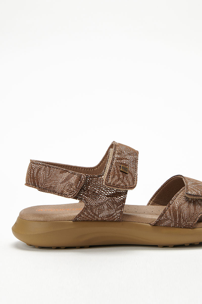 Corbett Palm - Printed Lytech Walking Sandal - Cocoa