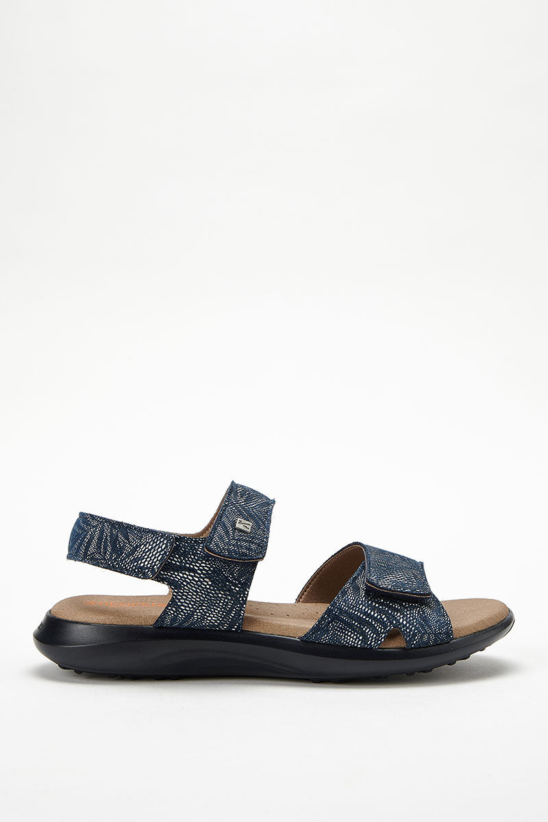 Corbett Palm - Printed Lytech Walking Sandal - Cobalt