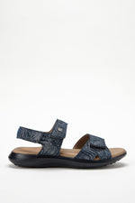 Corbett Palm - Printed Lytech Walking Sandal - Cobalt