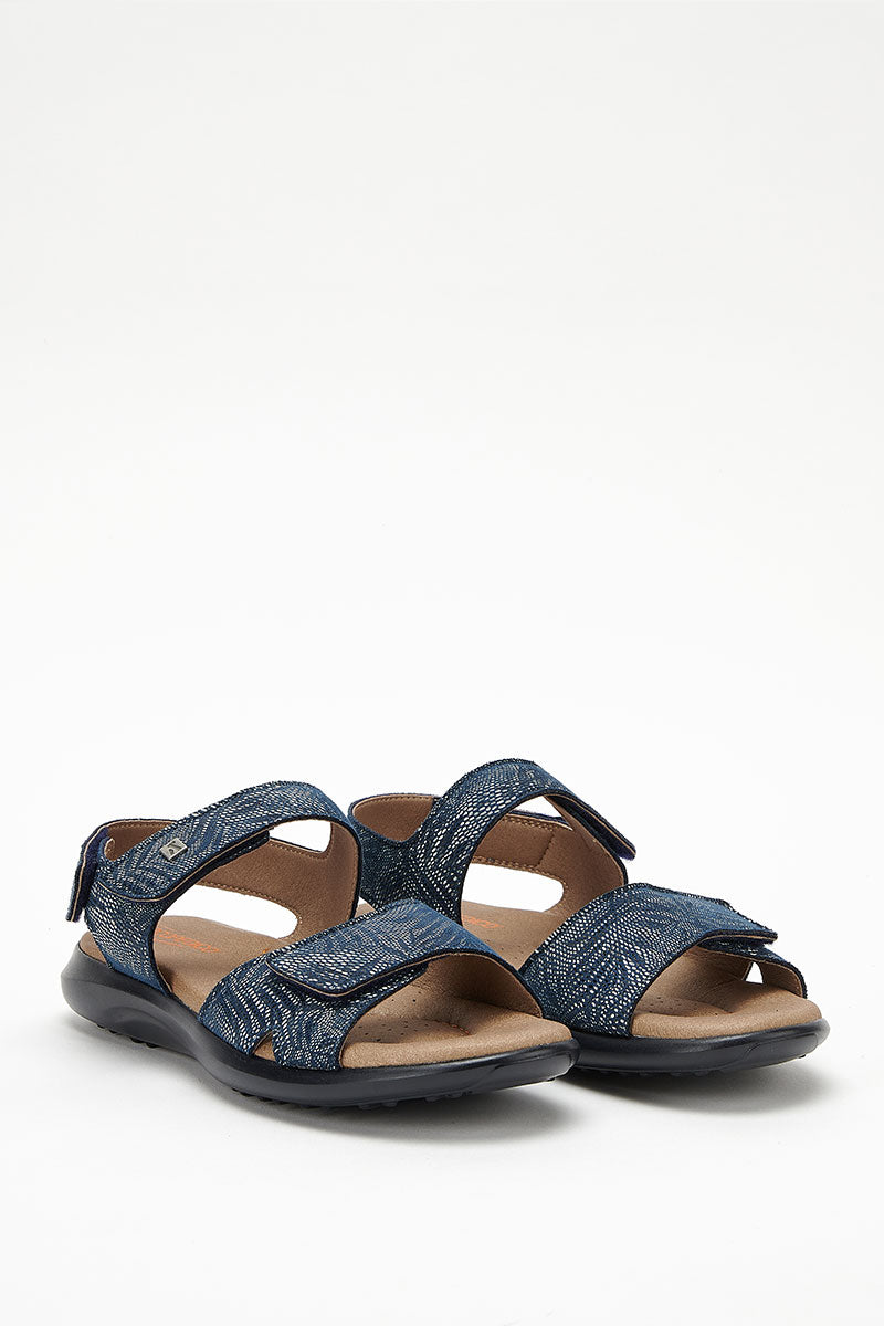 Corbett Palm - Printed Lytech Walking Sandal - Cobalt