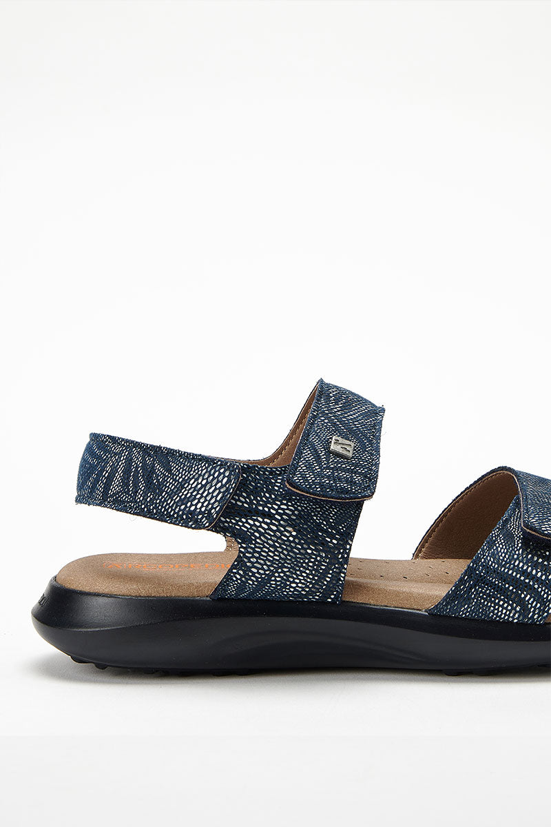 Corbett Palm - Printed Lytech Walking Sandal - Cobalt