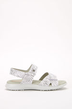 Corbett Palm - Printed Lytech Walking Sandal - White