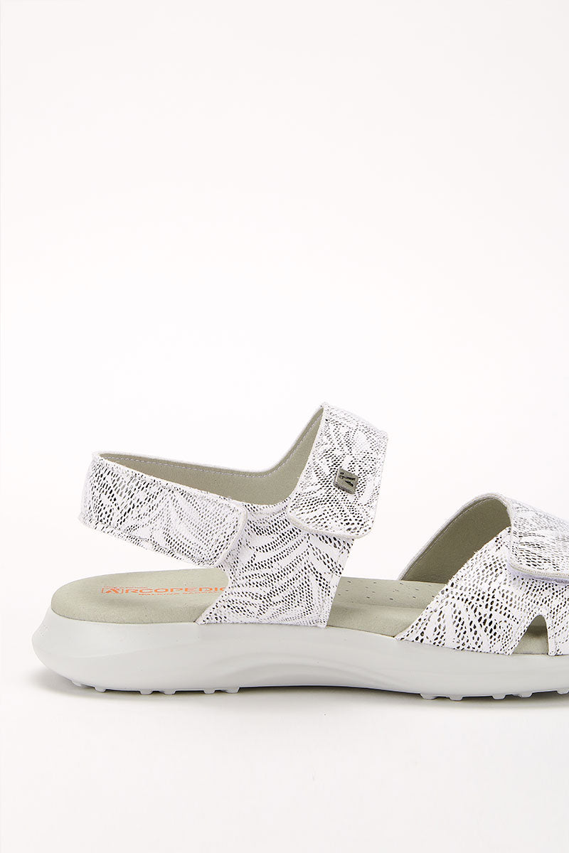 Corbett Palm - Printed Lytech Walking Sandal - White