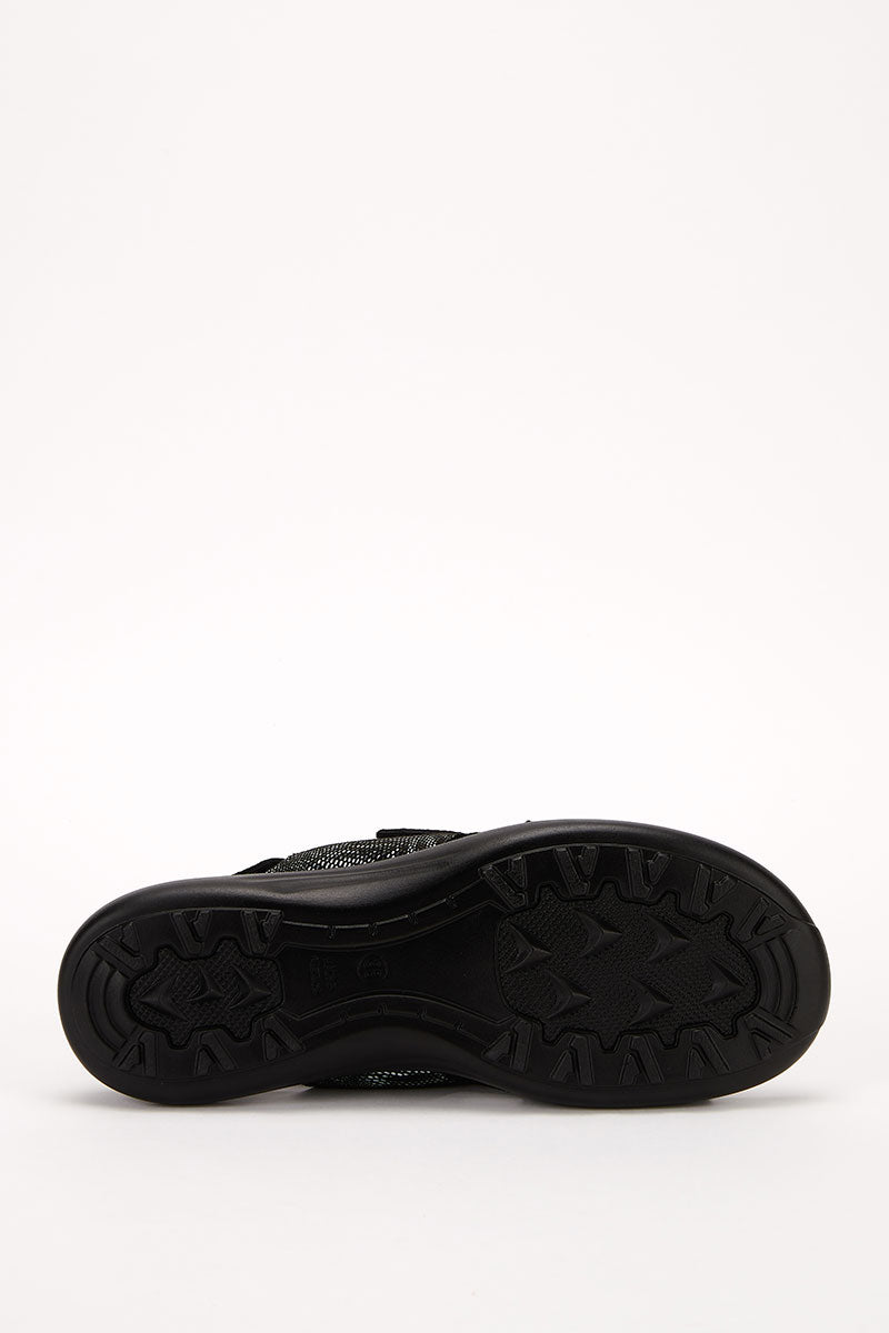 Sumava Palm - Printed Lytech Walking Sandal - Black
