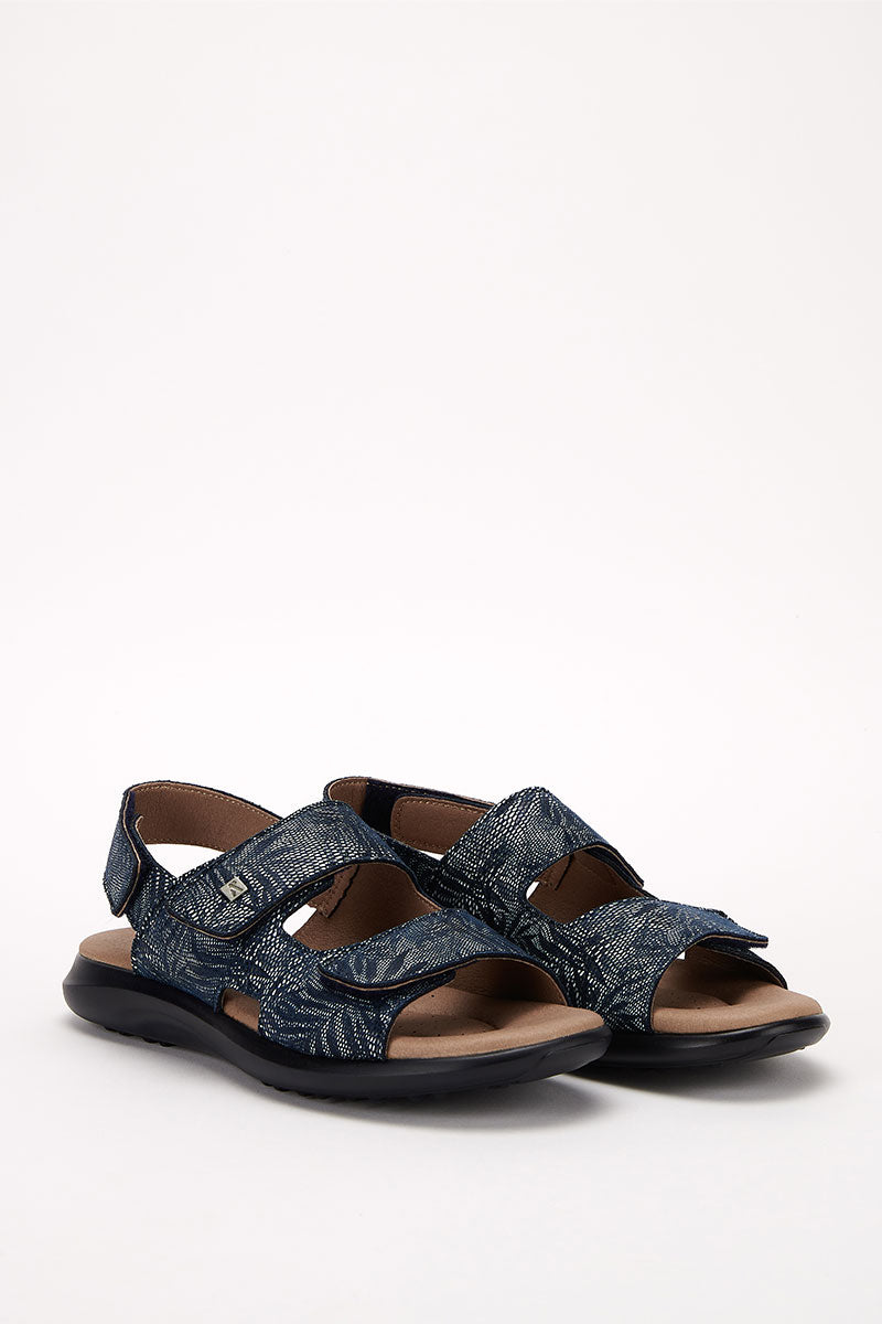 Sumava Palm - Printed Lytech Walking Sandal - Cobalt