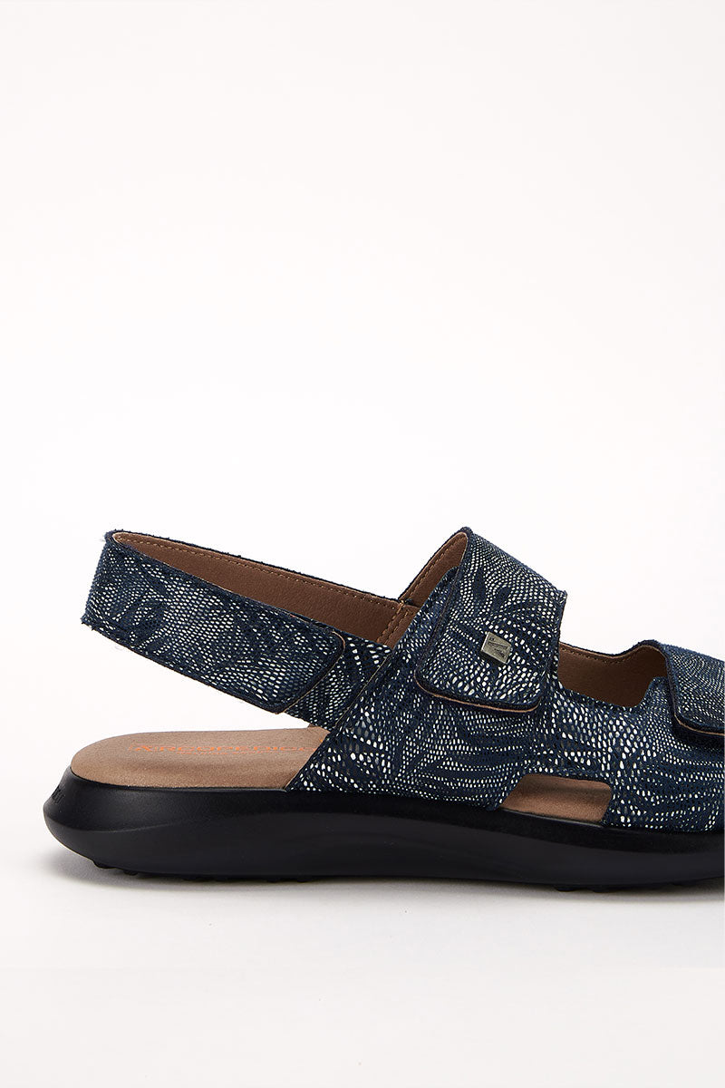 Sumava Palm - Printed Lytech Walking Sandal - Cobalt