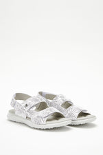 Sumava Palm - Printed Lytech Walking Sandal - White