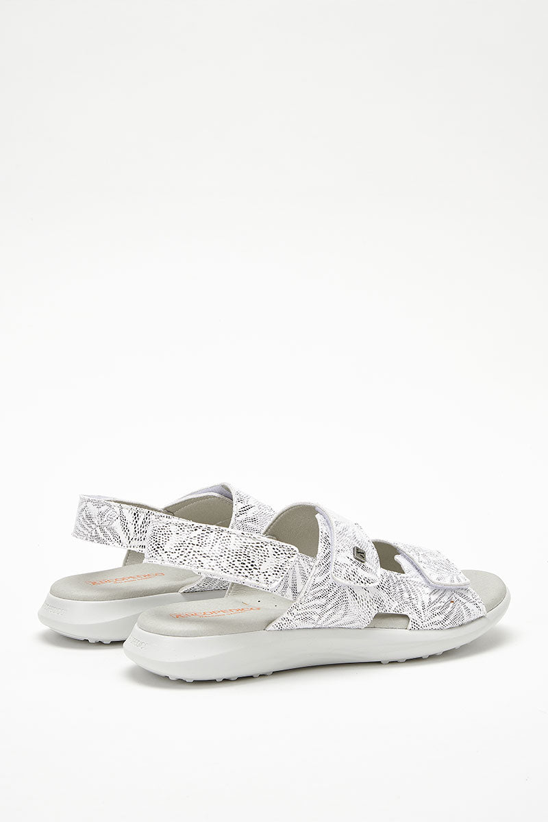 Sumava Palm - Printed Lytech Walking Sandal - White