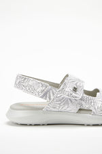 Sumava Palm - Printed Lytech Walking Sandal - White