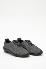 Lanin Seashell - Printed Lytech Lace-Up Sneaker - Black
