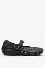 Estrela Palm - Printed Lytech Mary Jane - Black
