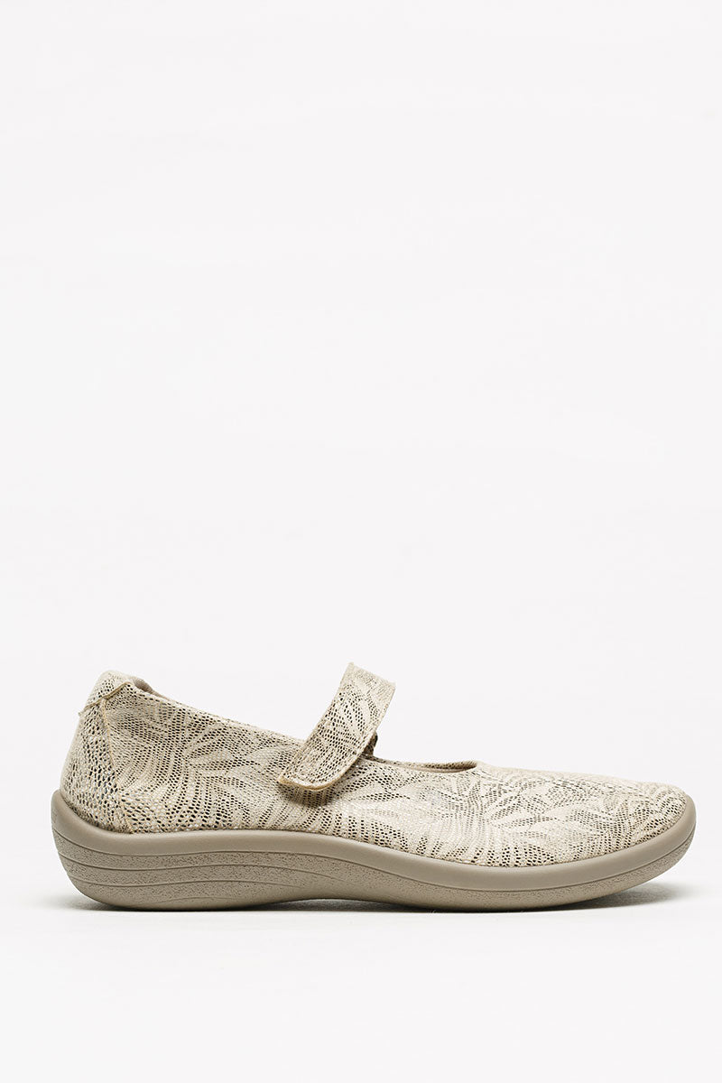 Estrela Palm - Printed Lytech Mary Jane - Taupe