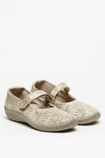Estrela Palm - Printed Lytech Mary Jane - Taupe