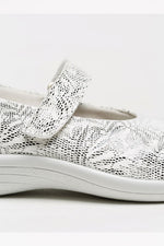 Estrela Palm - Printed Lytech Mary Jane - White