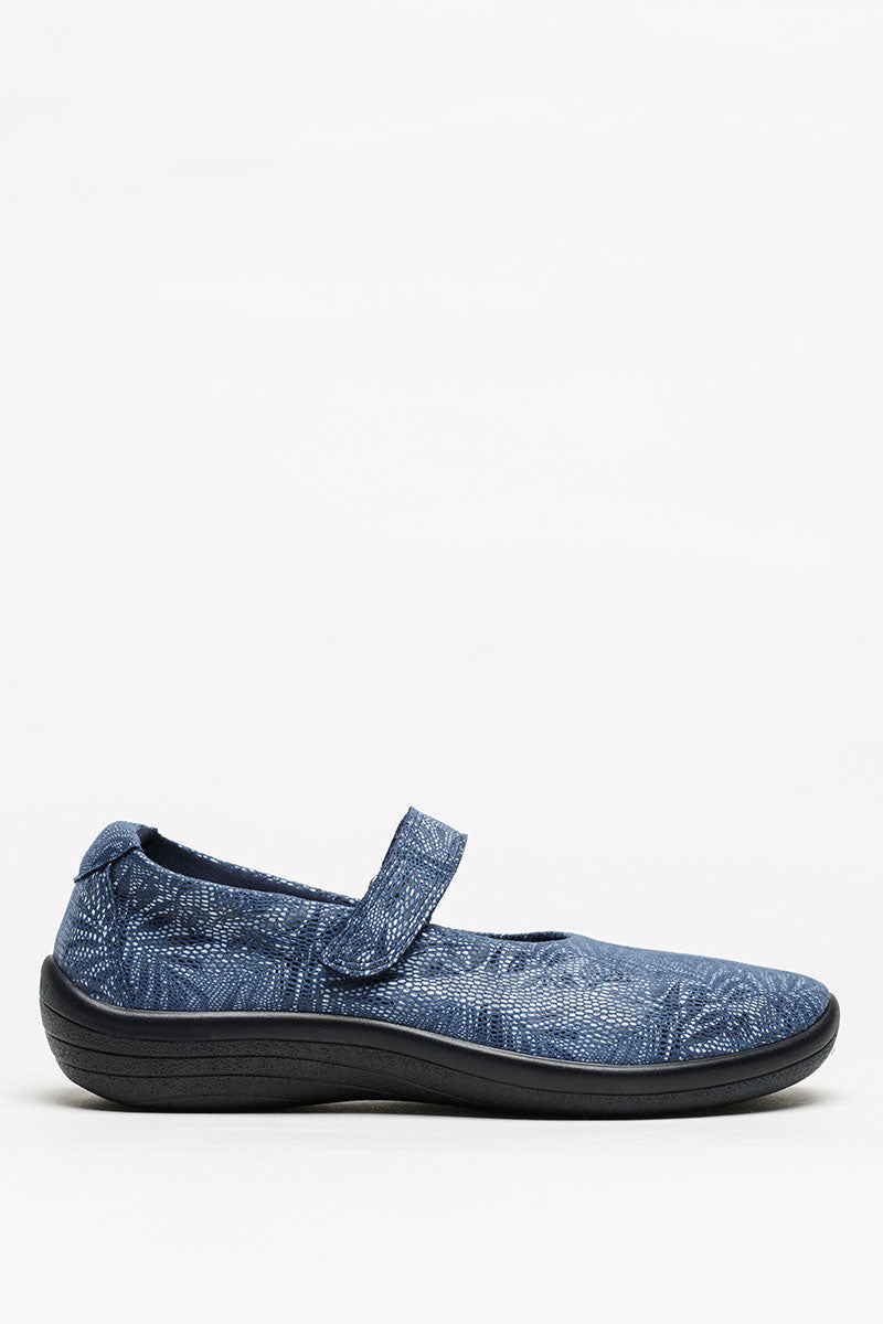 Estrela Palm - Printed Lytech Mary Jane - Blue